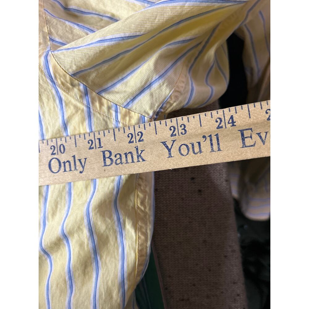 Faconnable Men's Medium Button Down Striped Shirt… - image 5